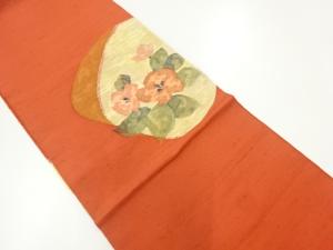 すくい織花模様織出し袋帯